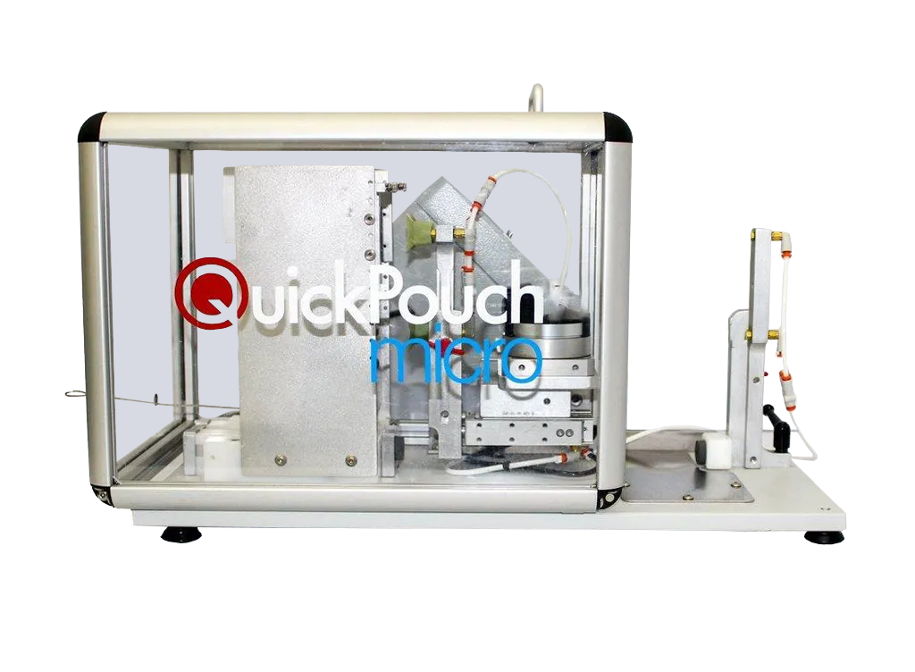 tabletop quickpouch micro pouch opener unit